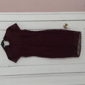 Burgundy dress